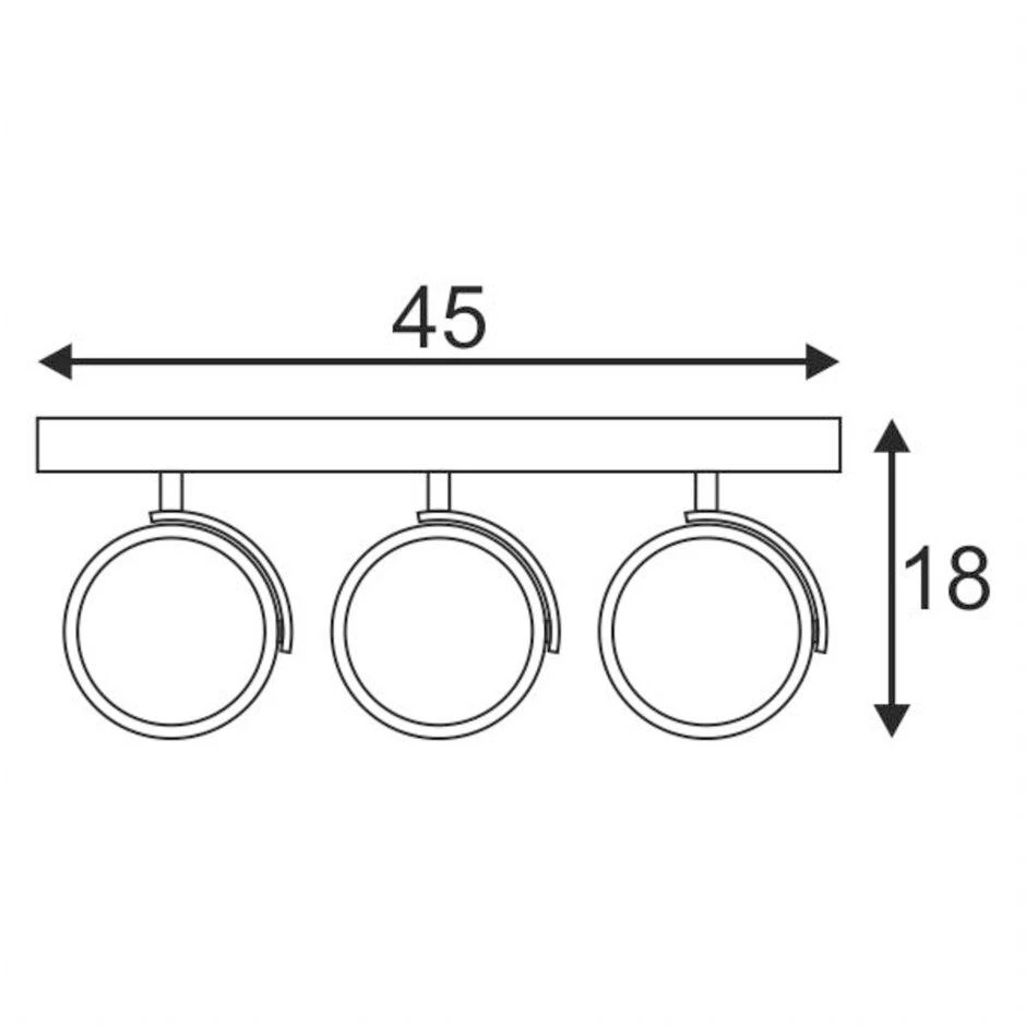 SLV 147326 KALU 3 Deckenleuchte ES111/GU10, 3x75W 2 SLV 147326 KALU 3 Deckenleuchte ES111/GU10, 3x75W – Bild 2