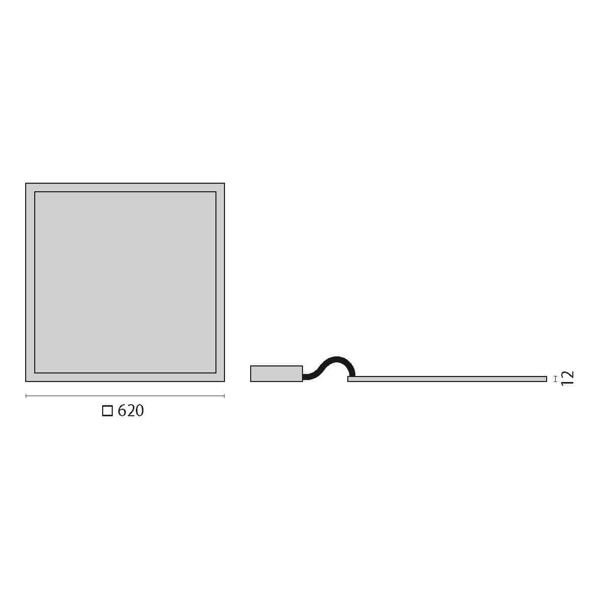 Perform.i.L. 8627891363400 LED-Einlegepanel FLSB600EL 35W, 4000K 2 Perform.i.L. 8627891363400 LED-Einlegepanel FLSB600EL 35W, 4000K – Bild 2