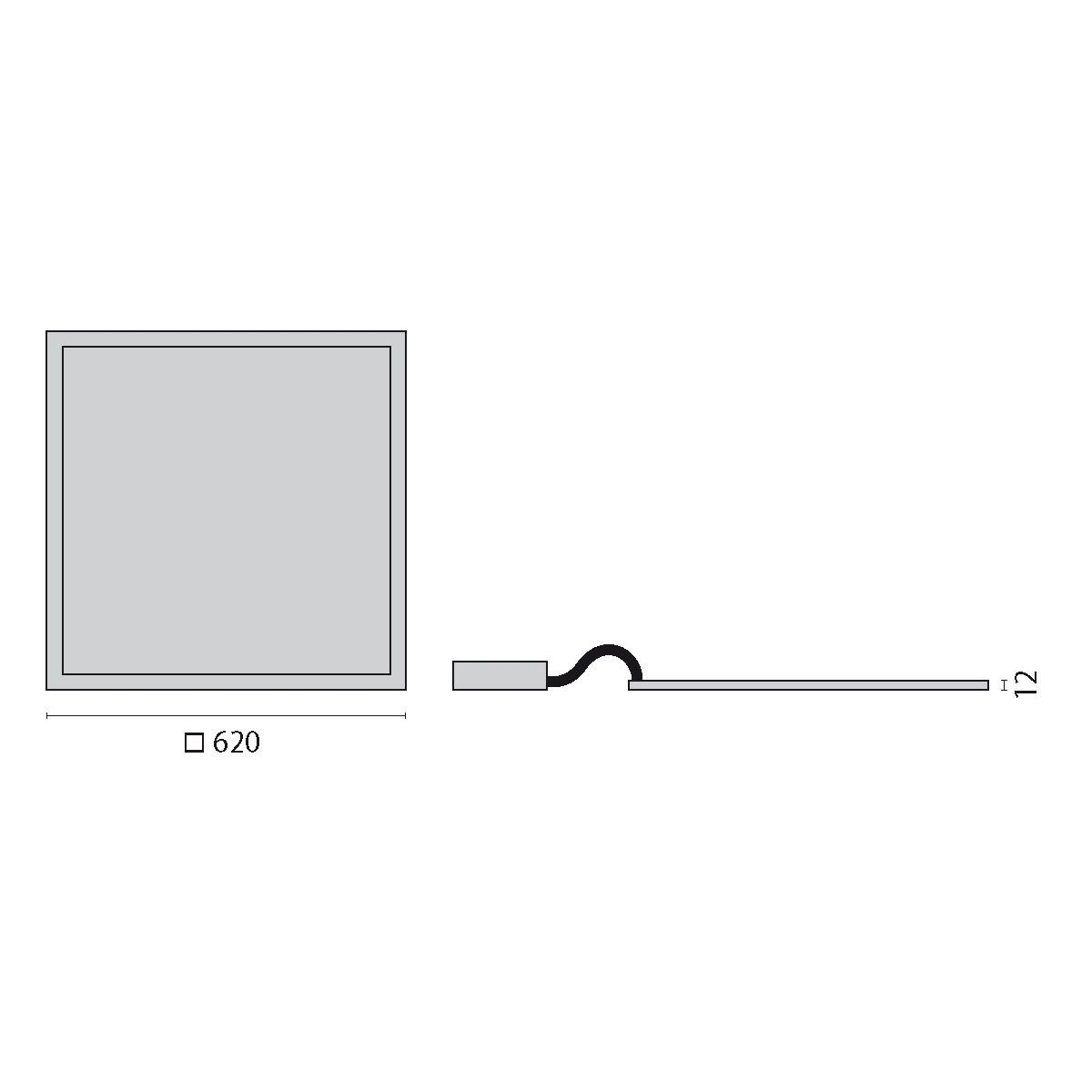 Perform.i.L. 8627891273300 LED-Einlegepanel FLSB600EL 26W, 3000K 2 Perform.i.L. 8627891273300 LED-Einlegepanel FLSB600EL 26W, 3000K – Bild 2