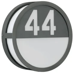 Albert 696402 Hausnummern-Wandleuchte Rund, LED 10W, Silber 5 Albert 696402 Hausnummern-Wandleuchte Rund, LED 10W, Silber -Beleuchtungs Discounter 90be1b987498e6803d3cacd64d50bbad85afd033