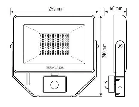 ESYLUX EL10810886 LED-Strahler 50W IP65, Weiß 2 ESYLUX EL10810886 LED-Strahler 50W IP65, Weiß – Bild 2