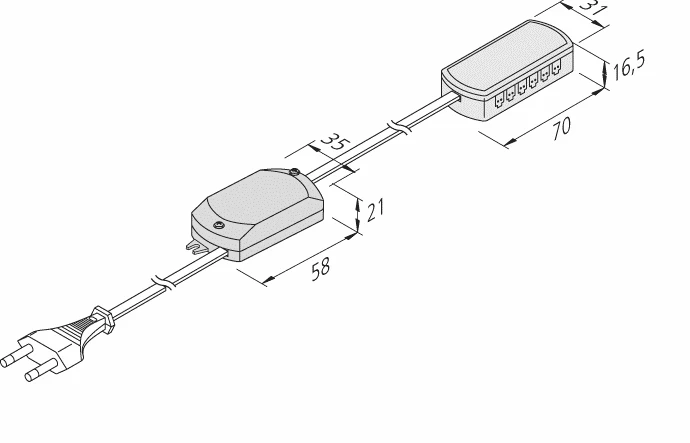 Hera 20604002301 LED-Trafo 24V/5W Mit Eurostecker 2 Hera 20604002301 LED-Trafo 24V/5W Mit Eurostecker – Bild 2