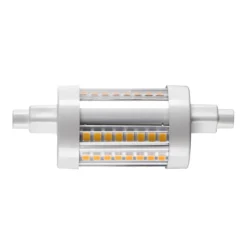 SLV 1005287 QT DE12 R7S 78mm, LED Leuchtmittel Transparent 9W 3000K
