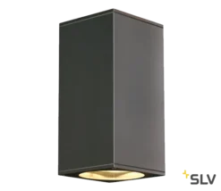 SLV 229575 BIG THEO, Outdoor Wandleuchte, QPAR111, IP44, Eckig, Up/down, Max. 150W