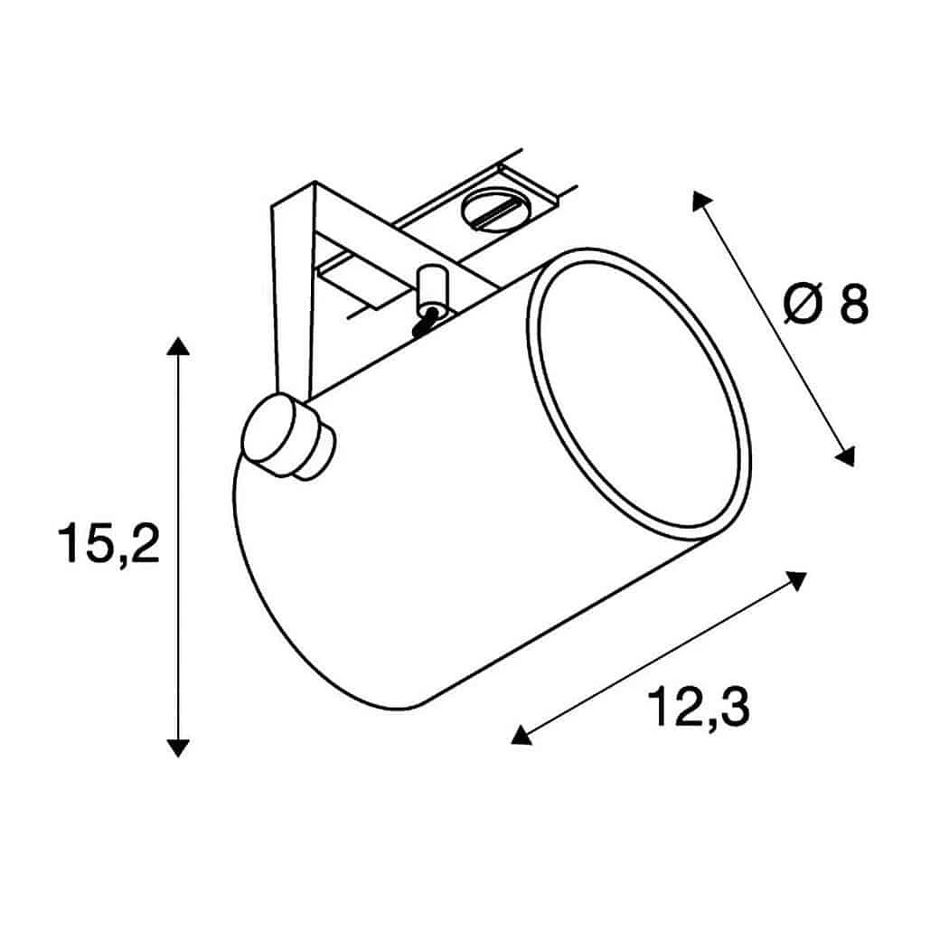SLV 1001861 EURO SPOT 1Phasen-HV-Strahler, GU10, Ohne Leuchtmittel 4 SLV 1001861 EURO SPOT 1Phasen-HV-Strahler, GU10, Ohne Leuchtmittel – Bild 4
