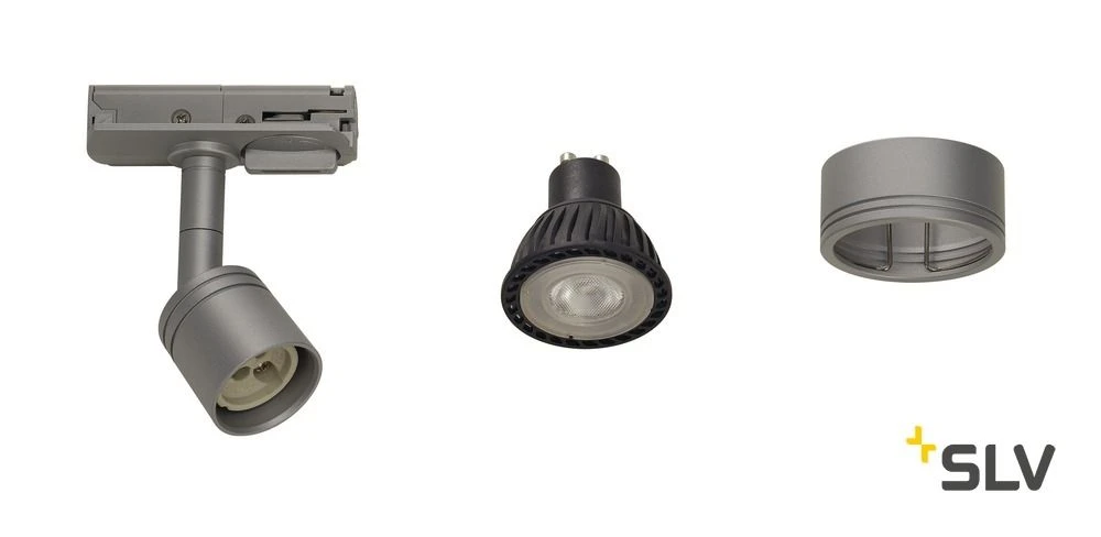 SLV 143194 PURI TRACK Strahler-SET 1Phasen-Hochvolt, GU10, Mit Leuchtmitteln 4 SLV 143194 PURI TRACK Strahler-SET 1Phasen-Hochvolt, GU10, Mit Leuchtmitteln – Bild 4