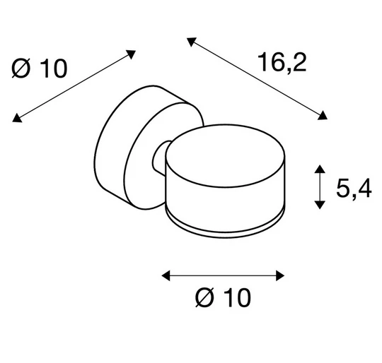 SLV 230355 Wandleuchte SITRA WALL, 9W GX53 2 SLV 230355 Wandleuchte SITRA WALL, 9W GX53 – Bild 2