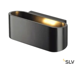 SLV 151450 OSSA 180, Wandleuchte, QT-DE12, Oval, Up/down, L/B/H 18/8/7 Cm, Max. 100W