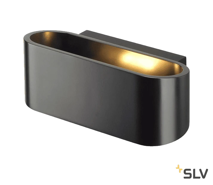 SLV 151450 OSSA 180, Wandleuchte, QT-DE12, Oval, Up/down, L/B/H 18/8/7 Cm, Max. 100W 1 SLV 151450 OSSA 180, Wandleuchte, QT-DE12, Oval, Up/down, L/B/H 18/8/7 Cm, Max. 100W