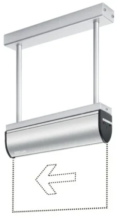 Esylux EN10030345 LED-Notausgangsleuchte SLC Für Pendelmontage