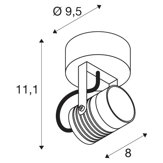 SLV 1004649 LED SPOT SP, Outdoor LED Wandaufbauleuchte 3000K 2 SLV 1004649 LED SPOT SP, Outdoor LED Wandaufbauleuchte 3000K – Bild 2