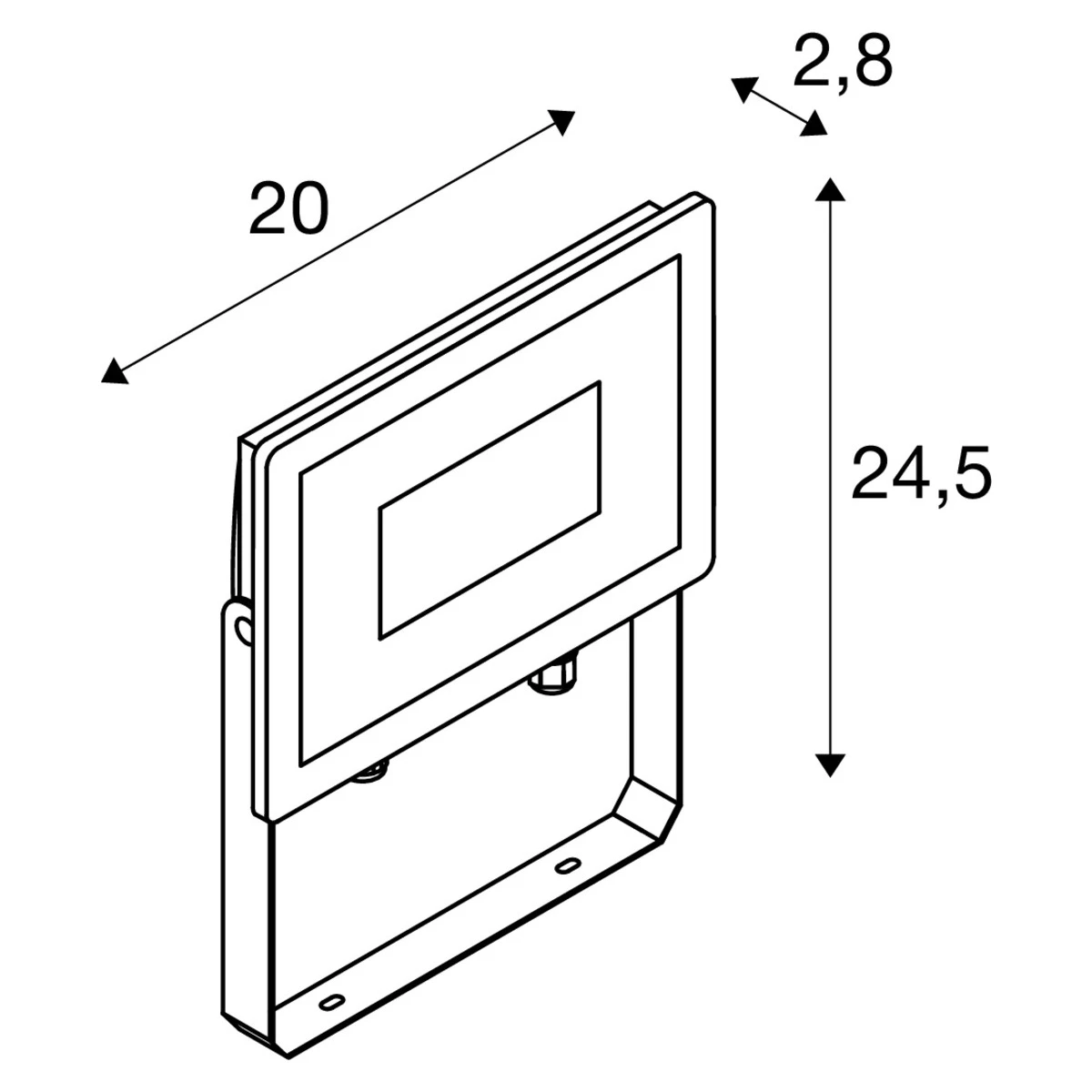 SLV 1006193 Strahler FLOODI L, Transparent 48W 3000K 100° 2 SLV 1006193 Strahler FLOODI L, Transparent 48W 3000K 100° – Bild 2