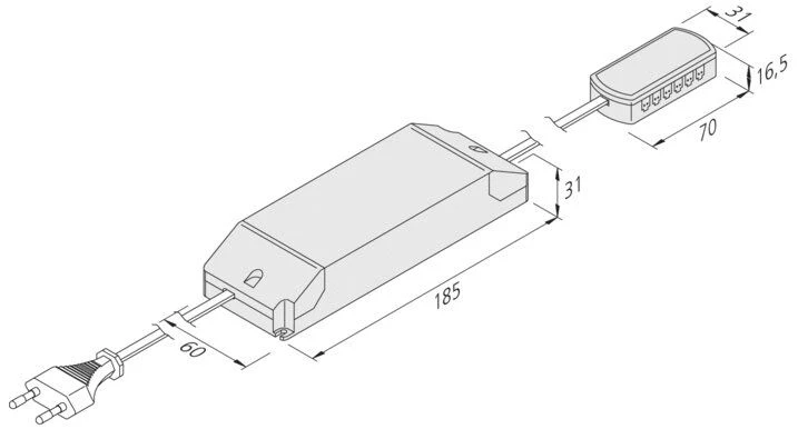 Hera 20604003301 Trafo LED 24V/100W Mit Eurostecker 2 Hera 20604003301 Trafo LED 24V/100W Mit Eurostecker – Bild 2