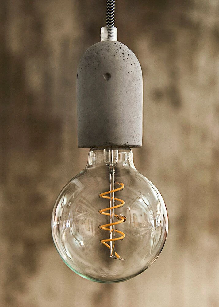 BAILEY 141473 Pendelleuchte Beton E27 Mit Textilkabel 1,5m 2 BAILEY 141473 Pendelleuchte Beton E27 Mit Textilkabel 1,5m – Bild 2