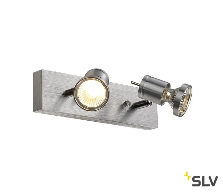 SLV 147442 Asto 2 Wand-/Deckenleuchte GU10/2x75W 2 SLV 147442 Asto 2 Wand-/Deckenleuchte GU10/2x75W – Bild 2
