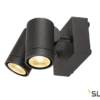 SLV 233255 HELIA, Outdoor Wandleuchte, Zweiflammig, LED, 3000K, IP55, Schwenkbar, 2x8W