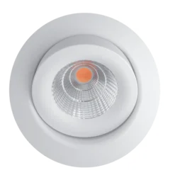 ALED 5703051102215 LED Downlight EVO E DALI 6W 540lm 3000K 45° CRI97 IP54 Weiß Ausschnitt 68-83mm Schwenkbar 0-30°