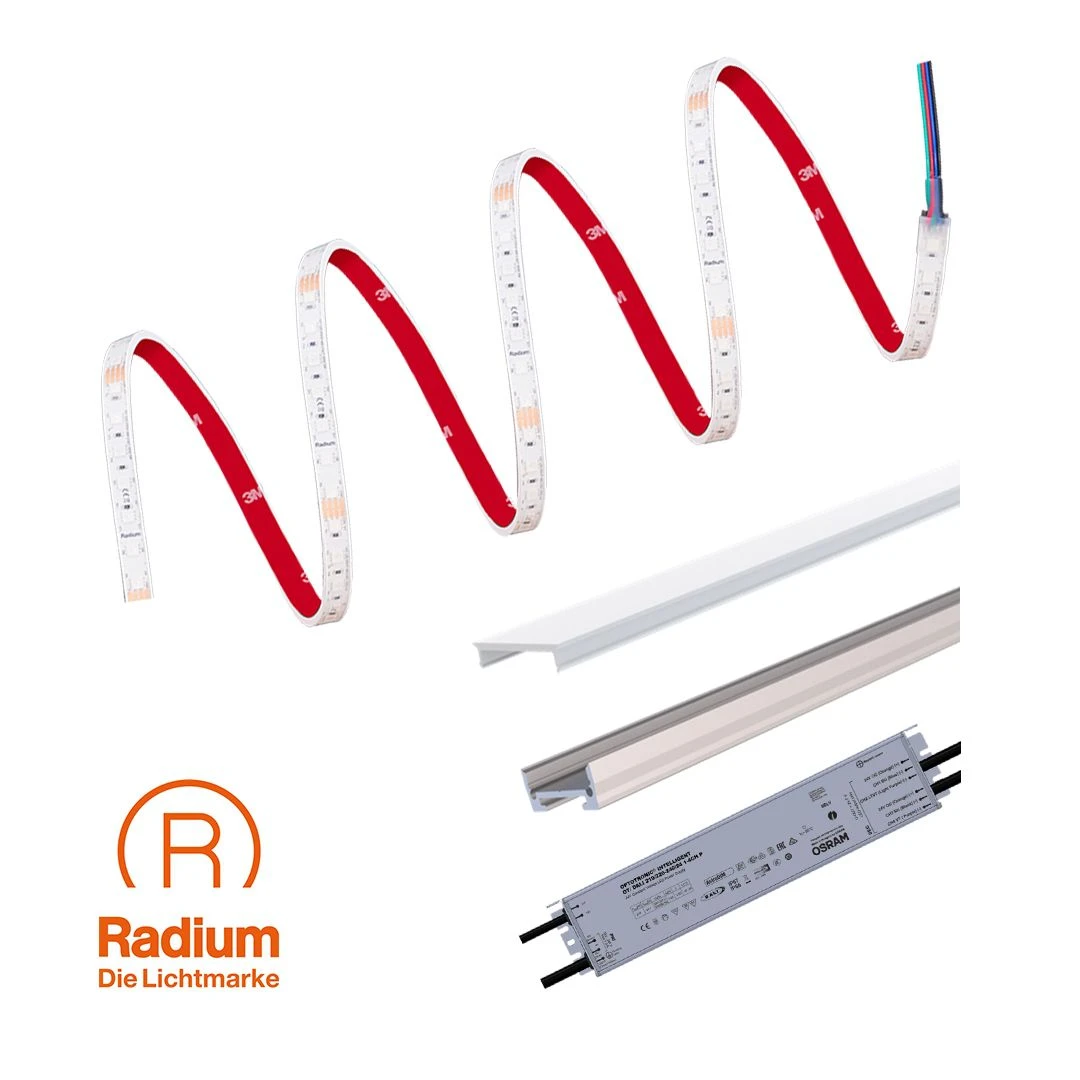 Radium E24-RSTA2415-D LED-Strip-Set 500 S RGB/24V/IP67, Dimmbar, 5Meter 1 Radium E24-RSTA2415-D LED-Strip-Set 500 S RGB/24V/IP67, Dimmbar, 5Meter