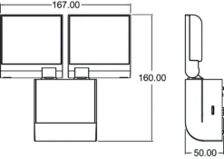 Theben 1020803 TheLeda S17-100 BK LED Strahler 17W Mit Bewegungsmelder 180° -Beleuchtungs Discounter c4123bcfde9e988de6709751739744f79071af8e
