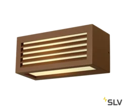 SLV 232497 BOX-L, Outdoor Wandleuchte, TC-(D,H,T,Q)SE, IP44, Eckig, Max. 18W