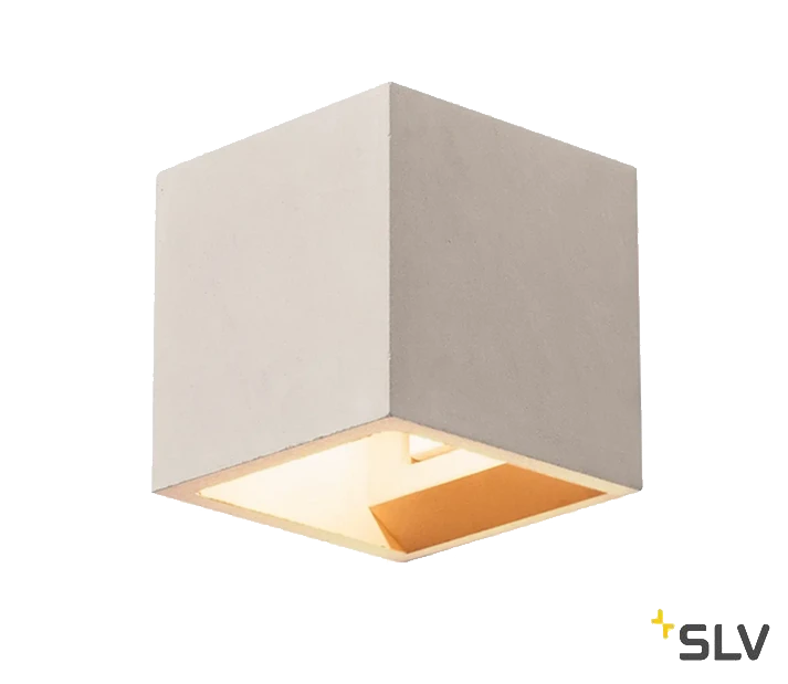 SLV 1000910 SOLID CUBE, Wandleuchte, QT14, Max. 25W 1 SLV 1000910 SOLID CUBE, Wandleuchte, QT14, Max. 25W