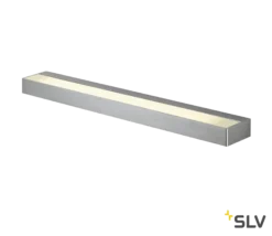 SLV 151786 SEDO 14, Wandleuchte, LED, 3000K, Eckig, Aluminium Gebürstet, Glas Satiniert, L/B/H 59,5/8,5/4 Cm, 17W