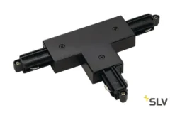 SLV 143080 T-Verbinder/ Einspeiser, Erde Rechts, Schwarz