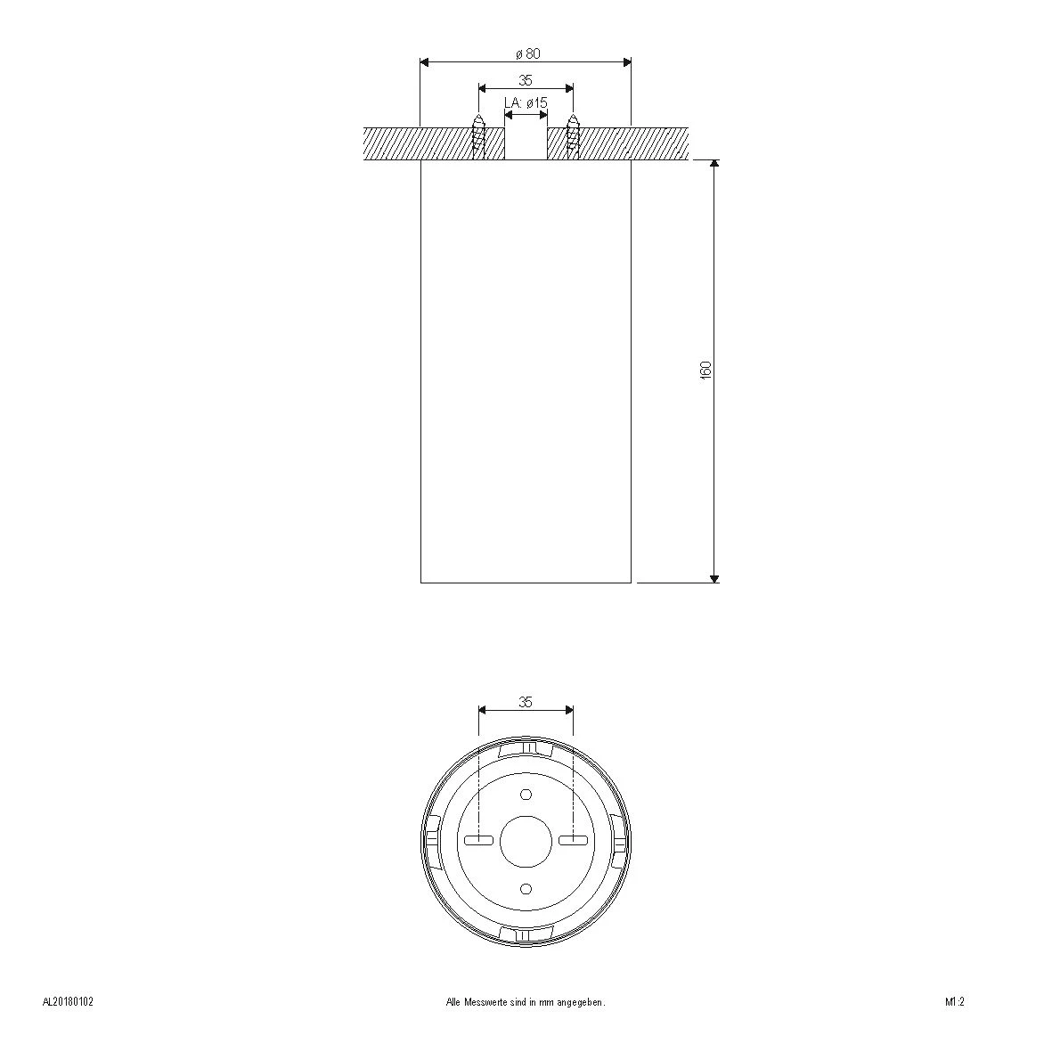 EVN AL20180102 LED Deckenanbauleuchte Rund, 3000K, 1370lm 2 EVN AL20180102 LED Deckenanbauleuchte Rund, 3000K, 1370lm – Bild 2