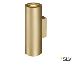 SLV 151803 ENOLA_B, Wandleuchte, QPAR51, Rund, Up/down, Max. 50 W, Inkl. Zierring Messing