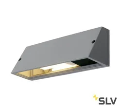 SLV 230034 Wandleuchte PEMA, 15W, E27, IP44, Silbergrau