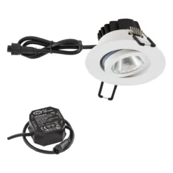 EVN PCE650N60102 LED Deckeneinbau Rund, Schwenkbar, IP65, 6W, 3000K, 620lm