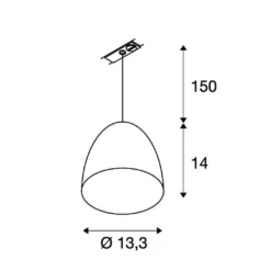 SLV 143990 PARA CONE 14 1Phasen-Pendelleuchte, GU10, Ohne Leuchtmittel 6 SLV 143990 PARA CONE 14 1Phasen-Pendelleuchte, GU10, Ohne Leuchtmittel -Beleuchtungs Discounter d4faf669d80f4896332bd96923d912884ce52747 1