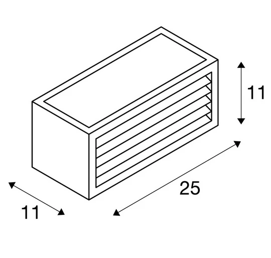 SLV 232497 BOX-L, Outdoor Wandleuchte, TC-(D,H,T,Q)SE, IP44, Eckig, Max. 18W 2 SLV 232497 BOX-L, Outdoor Wandleuchte, TC-(D,H,T,Q)SE, IP44, Eckig, Max. 18W – Bild 2