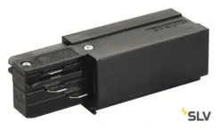 SLV145520 EUTRAC Einspeiser, Erde Rechts, Schwarz