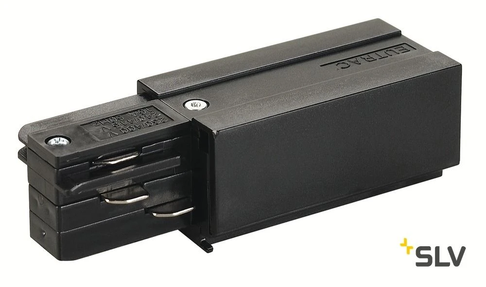 SLV145520 EUTRAC Einspeiser, Erde Rechts, Schwarz 1 SLV145520 EUTRAC Einspeiser, Erde Rechts, Schwarz