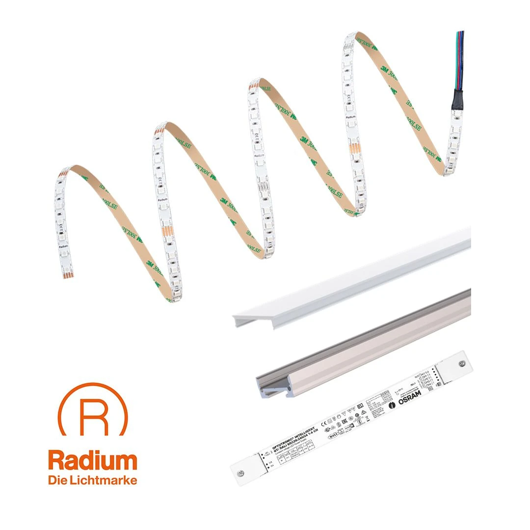 Radium E24-RSTA2175-D LED-Strip-Set 500 S RGB/24V, Dimmbar, 5Meter 1 Radium E24-RSTA2175-D LED-Strip-Set 500 S RGB/24V, Dimmbar, 5Meter