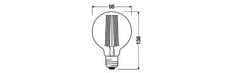 Ledvance 4058075761773 Vintage 1906® LED GLOBE 95, 320 °, 8,8 W, 822, 806 Lm, E27, Dimmbar 2 Ledvance 4058075761773 Vintage 1906® LED GLOBE 95, 320 °, 8,8 W, 822, 806 Lm, E27, Dimmbar – Bild 2