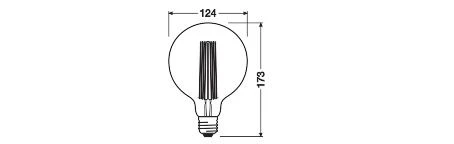Ledvance 4058075761810 Vintage 1906® LED GLOBE 125, 320 °, 8,8 W, 822, 806 Lm, E27, Dimmbar 2 Ledvance 4058075761810 Vintage 1906® LED GLOBE 125, 320 °, 8,8 W, 822, 806 Lm, E27, Dimmbar – Bild 2