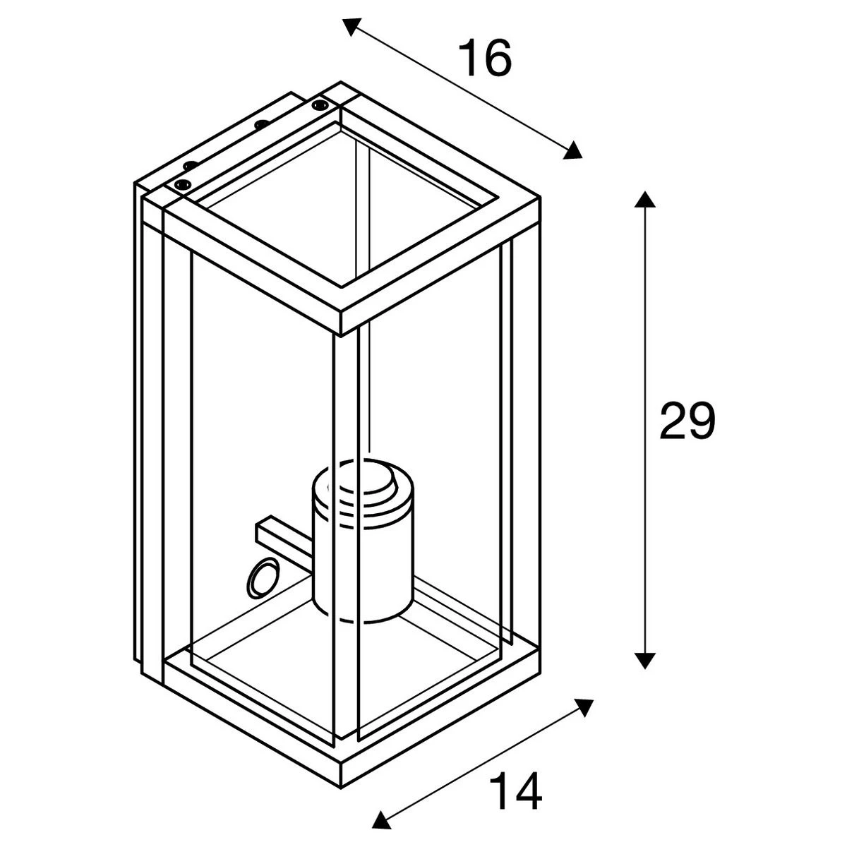SLV 1002402 QUADRULO SENSOR WL Outdoor Wandleuchte, IP44 2 SLV 1002402 QUADRULO SENSOR WL Outdoor Wandleuchte, IP44 – Bild 2