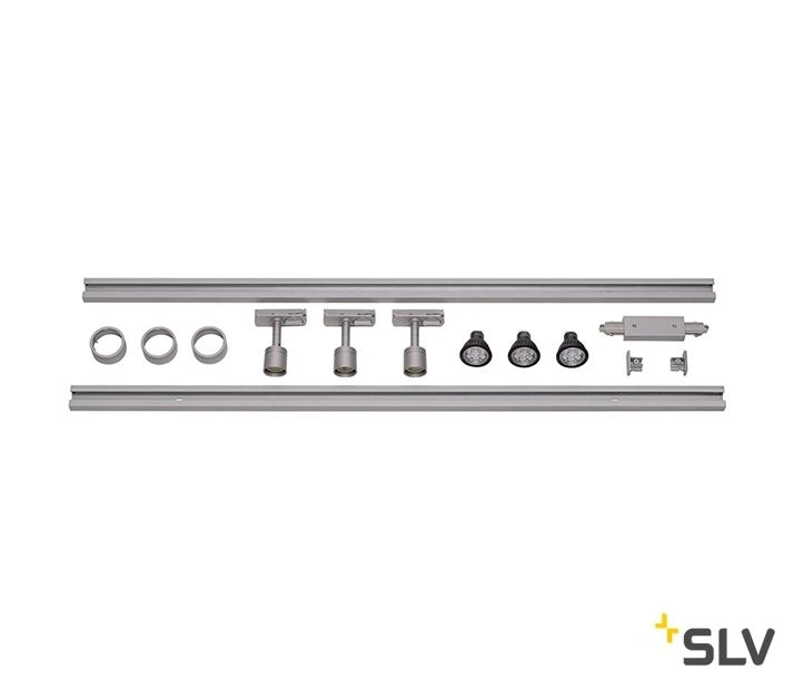 SLV 143194 PURI TRACK Strahler-SET 1Phasen-Hochvolt, GU10, Mit Leuchtmitteln 1 SLV 143194 PURI TRACK Strahler-SET 1Phasen-Hochvolt, GU10, Mit Leuchtmitteln