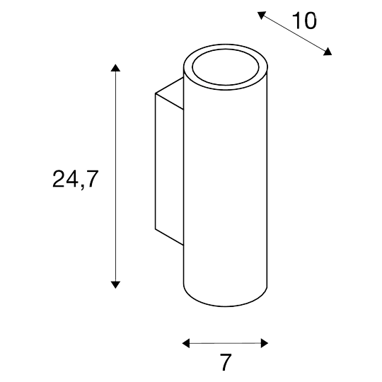 SLV 148060 PLASTRA, Wandleuchte, QPAR51, Rund, Tubeer Gips, Max. 70W 2 SLV 148060 PLASTRA, Wandleuchte, QPAR51, Rund, Tubeer Gips, Max. 70W – Bild 2