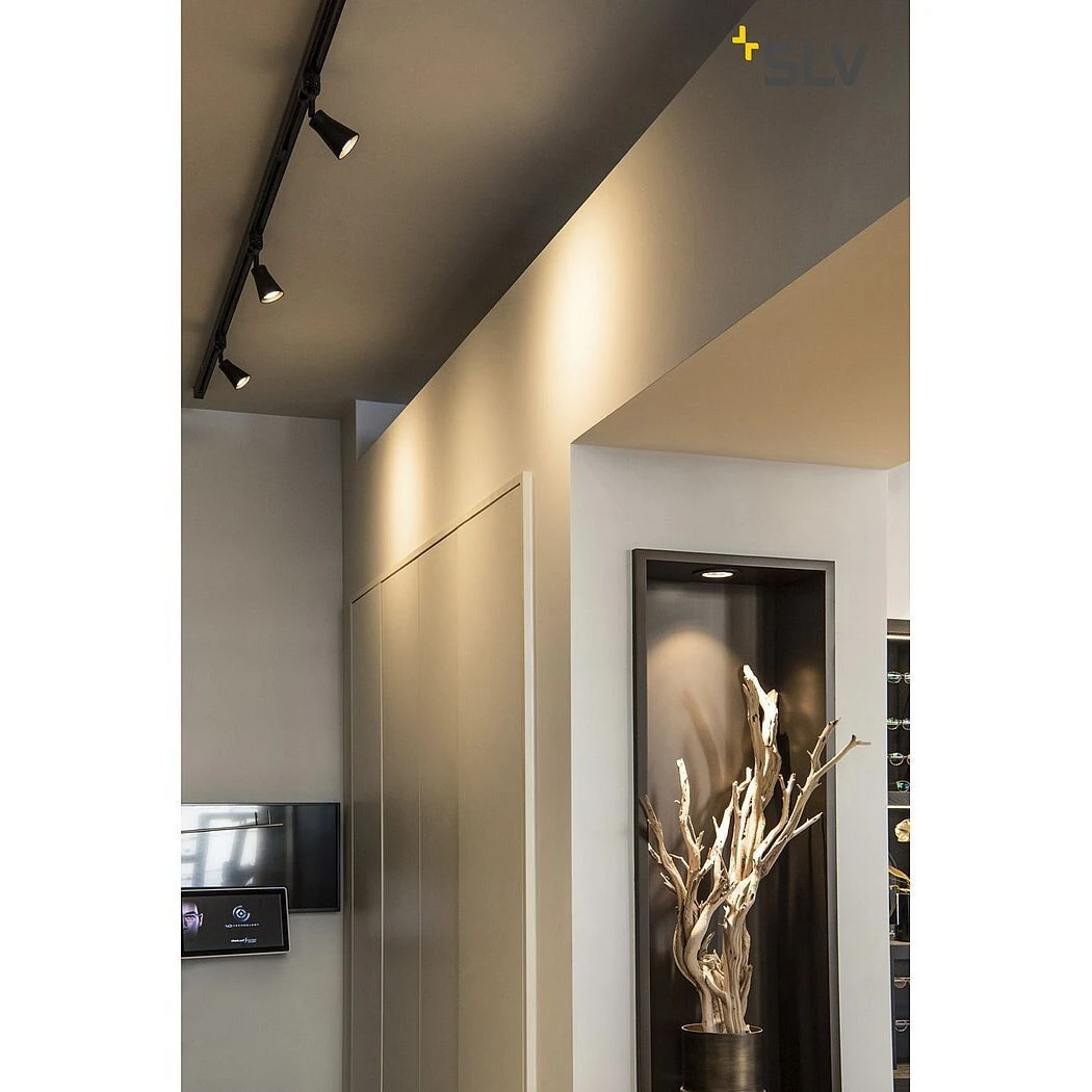 SLV 152640 AVO TRACK 3Phasen-HV-Strahler, GU10, Ohne Leuchtmittel 2 SLV 152640 AVO TRACK 3Phasen-HV-Strahler, GU10, Ohne Leuchtmittel – Bild 2