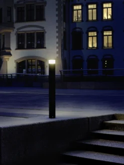 Albert 682235 LED Pollerleuchte, 10W, Höhe 0,9m, Weiß -Beleuchtungs Discounter fa45da34a24611d64fbf44b91e23f15e1528ae18